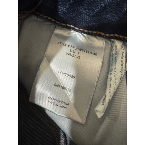 Risen The Opalite High Rise Dark Wash Tummy Control Palazzo Jeans - Picture 6 of 7